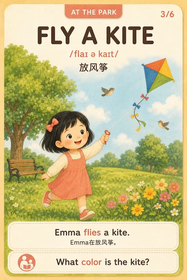 宝宝英语卡成品示例三